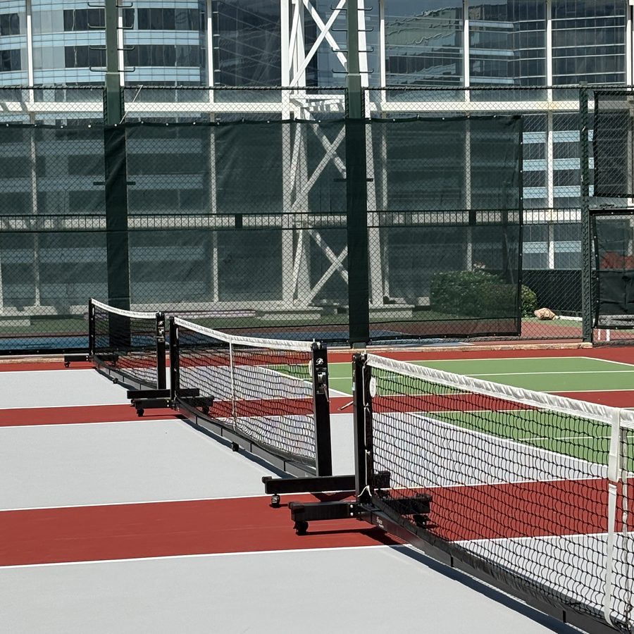Outdoor pickleball court at Terraza Racquets Club